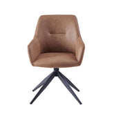 Barbara Eetkamerstoel - Cognac Microfiber